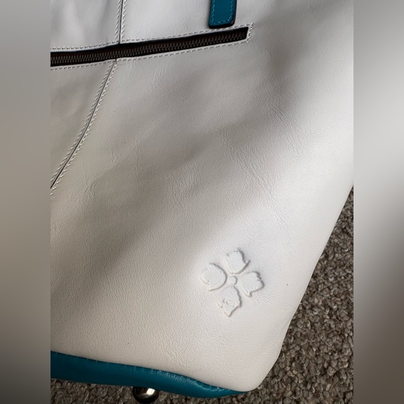 Patricia Nash Marconia Striped Fish Tote Leather Bag *NWT* - Picture 5 of 11